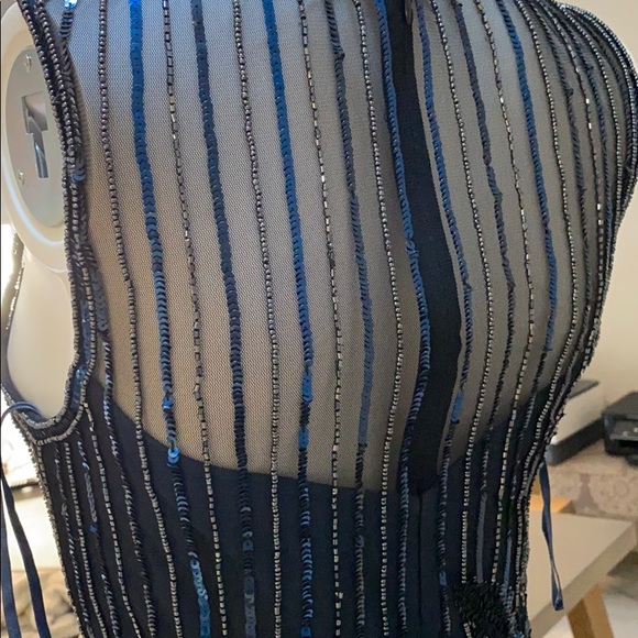 Parker Navy sequence dress - Picture 2 of 6